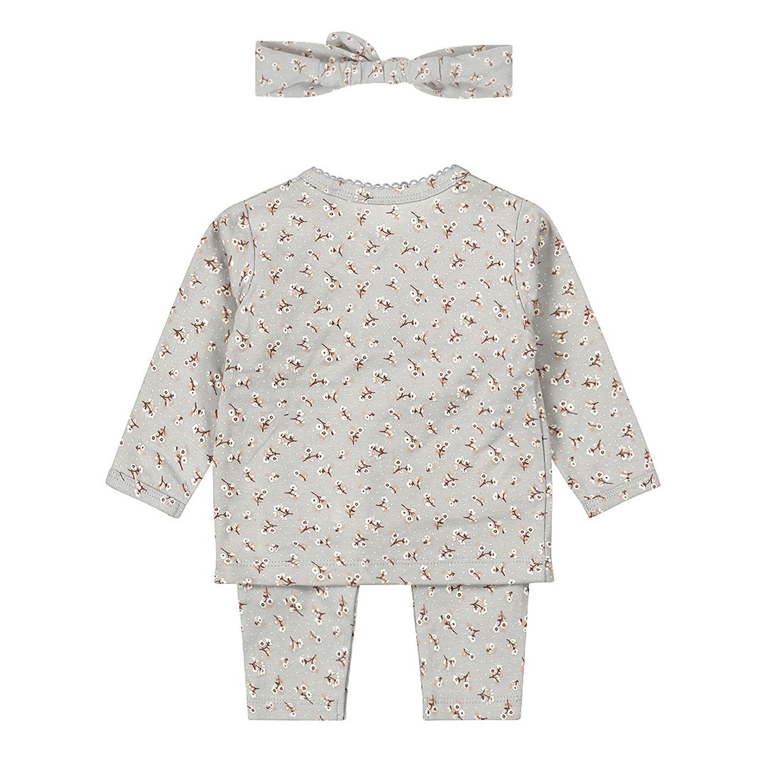 Baby Sett m/ Hårbånd, Dirkje, Faded Blue