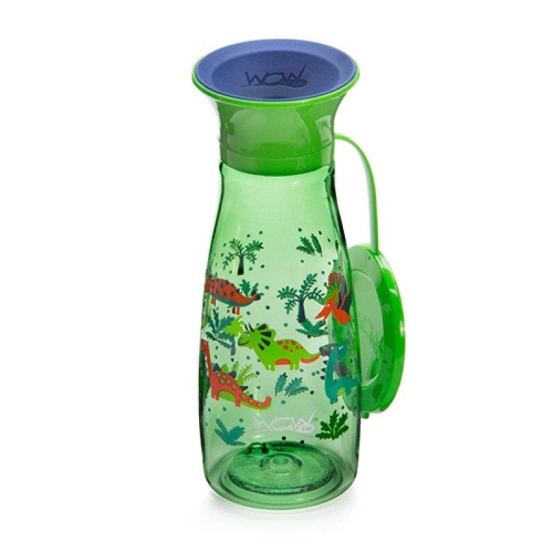 WOW Drikkekopp Mini, Green Dinosaurs