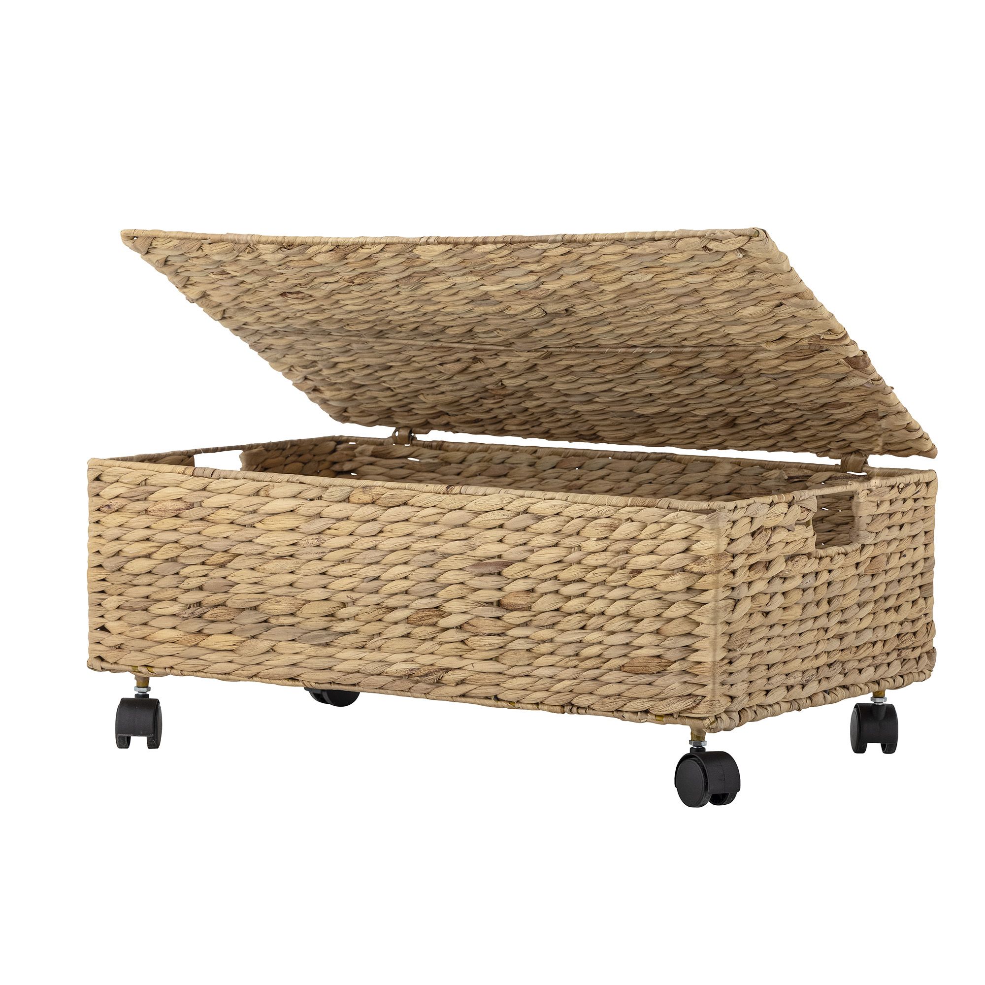 Kurv m/lokk, Bloomingville MINI, Nelas, Natur
