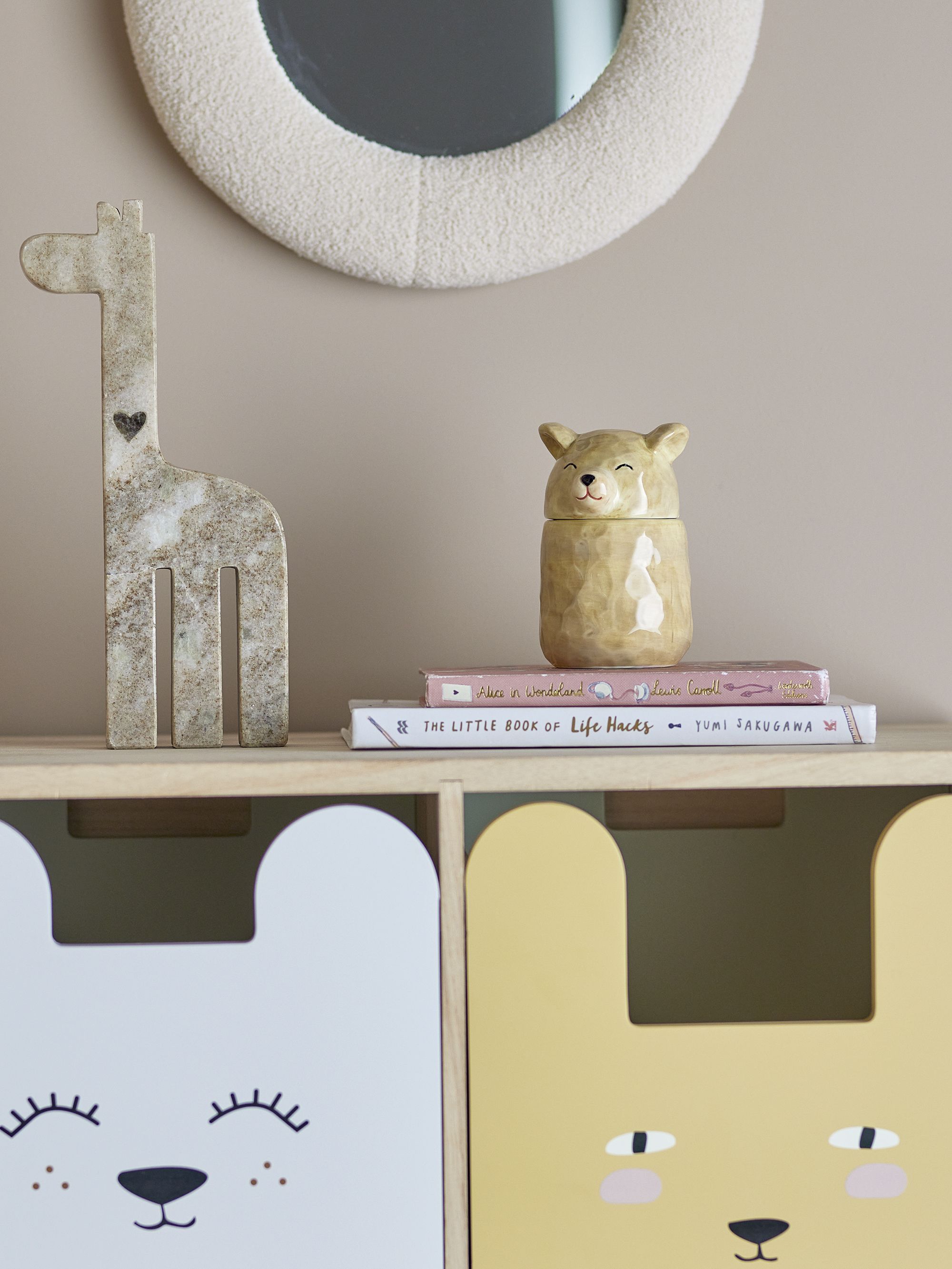 Krukke m/lokk, Bloomingville MINI, Brun