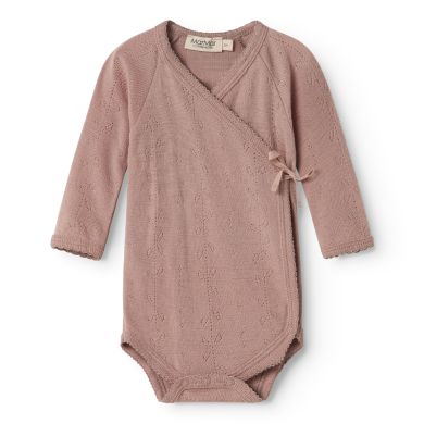 Omslagsbody, MarMar, Wool Pointelle, Belita, Burnt Rose