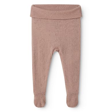 Bukse m/fot, MarMar, Wool Pointelle, Pixa, Burnt Rose