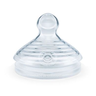 Flaskesmokk, NUK, Nature Sense, Silicone, S/0-6 mnd- 2pk