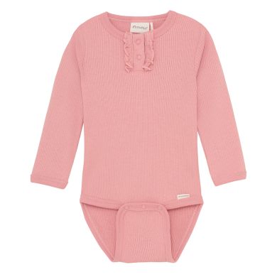 Body LS Rib, Minymo, Rose Quarts, Rosette