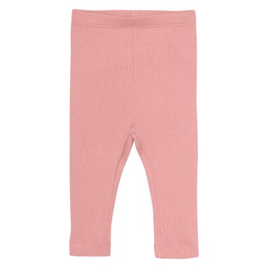Leggings Rib, Minymo, Rose Quarts, Rosette