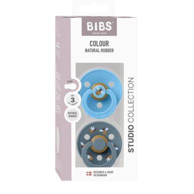 BIBS Smokk, 2 pk, Bumblebee, Latex Size 3, Breeze Mix