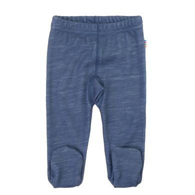 Joha Leggings m/fot, Ull, Blå