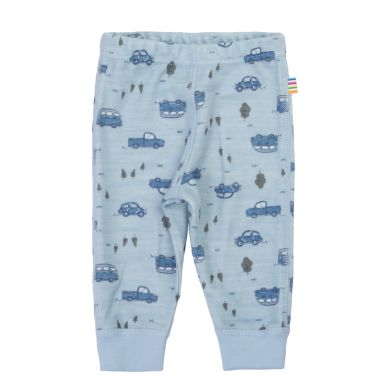 Joha Leggings Ull, Blå m/biler