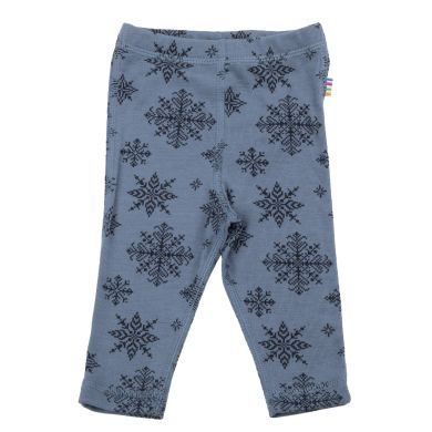 Leggings, Joha, Ull, Snowflake, Blå