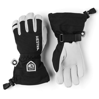 Hansker, Hestra, Army Leather Heli Ski Jr, Sort