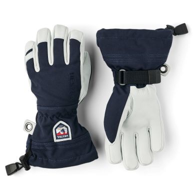Hansker, Hestra, Army Leather Heli Ski Jr, Navy