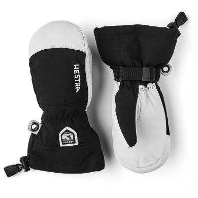 Votter, Hestra, Army Leather Heli Ski Jr, Sort
