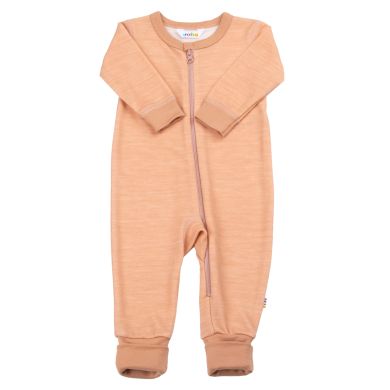 Jumpsuit w/2 in1 foot, Joha, Ull/Bambus, Peach