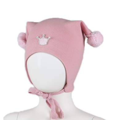 Kivat Bomullslue Vintage Pink m/krone