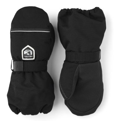 Votter, Hestra, Kids' Wool Terry, Sort