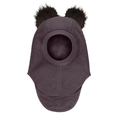 Balaclava, Huttelihut, Wool, PomPoms, Raisin