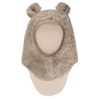 Balaclava, Huttelihut, Ears Wool Teddy, Camel Melange