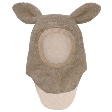 Balaclava, Huttelihut, Ears Wool Teddy, Camel Melange