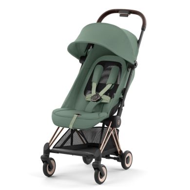 Barnevogn, Cybex, Coya, Rosegold, Leaf Green, 2025