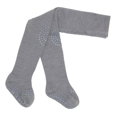 Ullstrømpebukse, GoBabyGo, Antiskli, Grey Melange