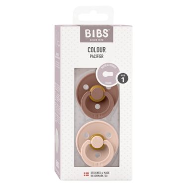 Smokk, BIBS, Latex, Size 1, Woodchuck/Blush, 2pk