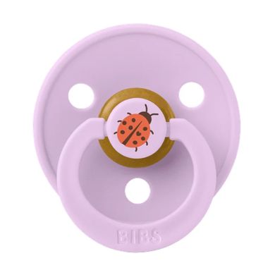 BIBS Smokk, Ladybug, Latex, Size 2, Violet Sky