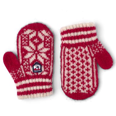 Ullvotter, Hestra, Kids' Nordic, Red/Offwhite