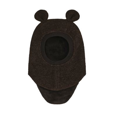 Balaclava, Huttelihut, Merinoull, Dark Brown Melange
