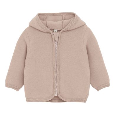 Jakke, Huttelihut, Ull/Fleece, Mahogany Rose