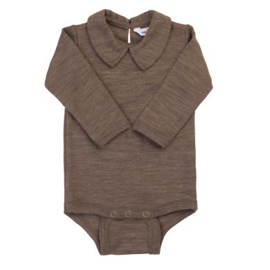 Joha Body m/krage, Ull/Silke, Beige