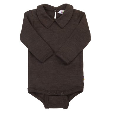 Joha Body m/krage, Ull/Silke, Brun