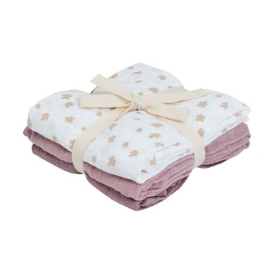Gassklut, Pippi, Muslin, Quail, 3pk