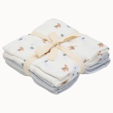 Gassklut, Pippi, Muslin, Metal Mint, 3pk
