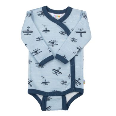 Body m/sideknepp, Joha, Ull/Bambus, Light Blue