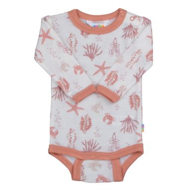 Body, Joha, Merinoull, Aqua Floral, Light Pink