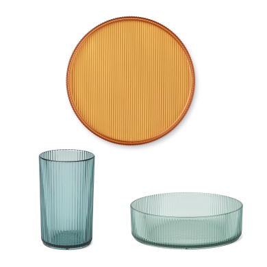Kain Spisesett, Sea Blue Mix, Liewood