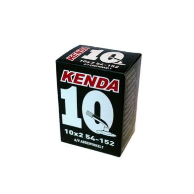 Slange med bøyd autoventil, 10" hjul, Kenda