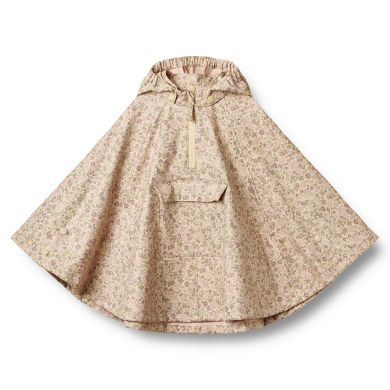 Regnponcho, Wheat, Drops, Rose Flower Field