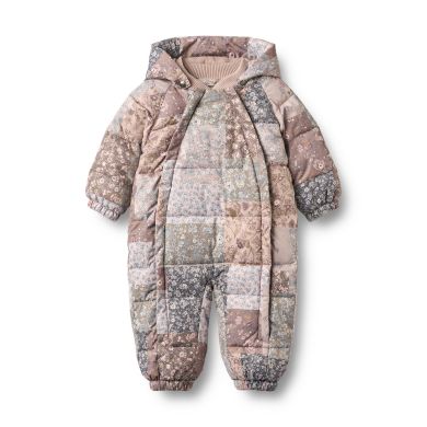Wheat Vinterdress Baby, Edem, Patchwork Flowers