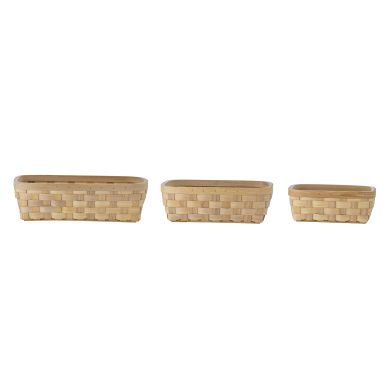 Oppbevaringskurv, Bloomingville, Wilja, Natur 3pk