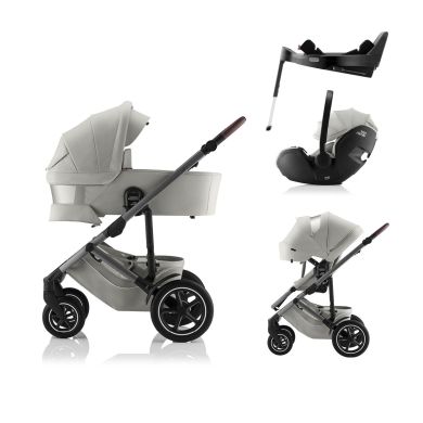 Britax, Smile 5Z, Linen Grey Lux + Baby-Safe Pro & Base 5Z Vario, 4in1
