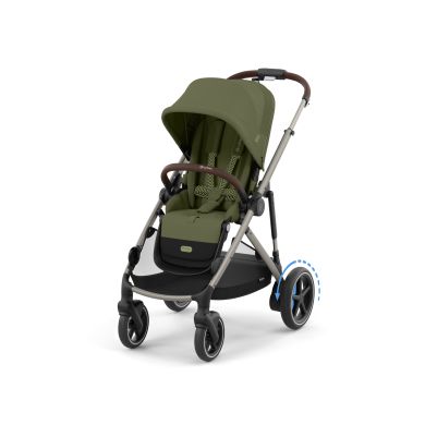 Cybex eGazelle S, TPE, Moss Green Khaki, Barnevogn