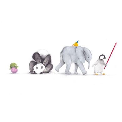 Poster, Tails, Dyrene i tog, 21x30 cm