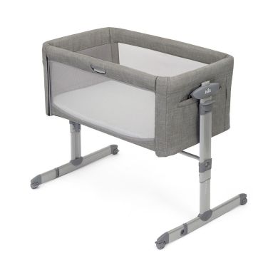 Bedside Crib, Joie, Roomie Glide, Foggy Grey