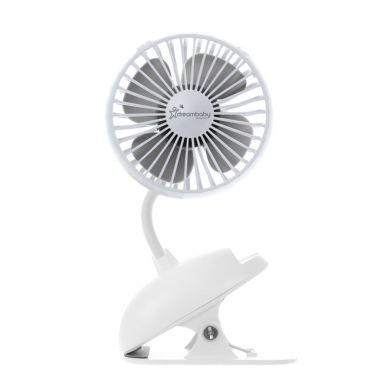 Vognvifte, Dreambaby, Clip-On Fan - White