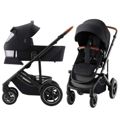 Komplett Barnevogn, Britax, Smile 5Z, Galaxy Black + Liggedel