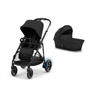 Cybex eGazelle S, BLK, Moon Black, Komplett barnevogn