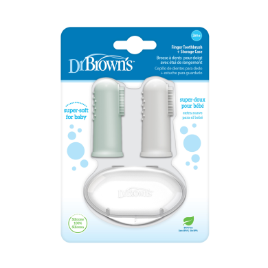 Dr.Brown Fingertannbørste Silikon, 2pk