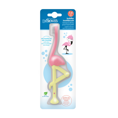Dr.Brown Tannbørste, Flamingo, 1-4 år