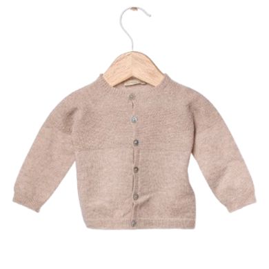 Wedoble Cardigan, Merinoull/Kasjmir, Beige